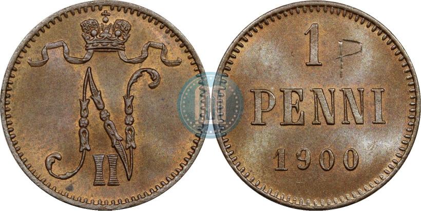 Picture 1 penni 1900 year  