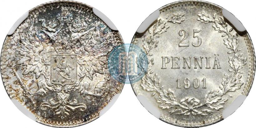 Picture 25 pennia 1901 year L 