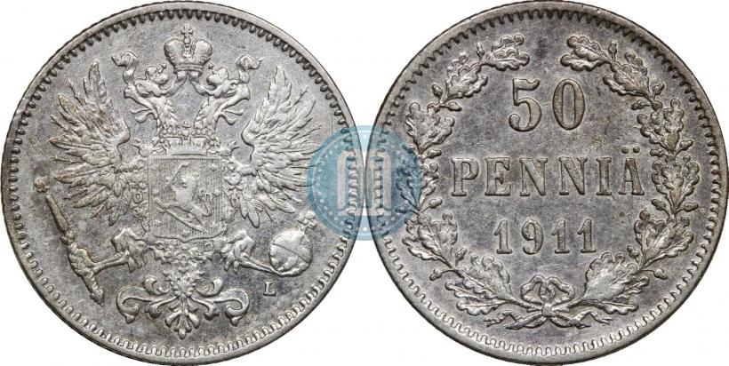 Picture 50 pennia 1911 year L 