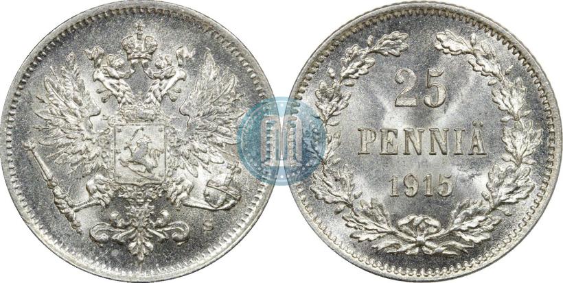 Picture 25 pennia 1915 year S 