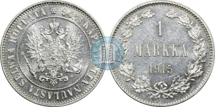 Picture 1 markka 1915 year S 