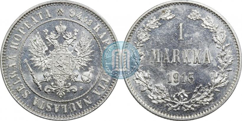 Picture 1 markka 1915 year S 