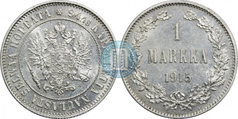 Picture 1 markka 1915 year S 