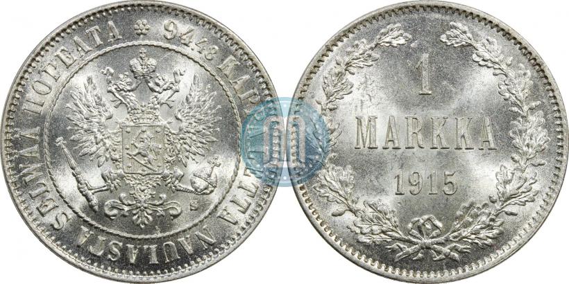 Picture 1 markka 1915 year S 
