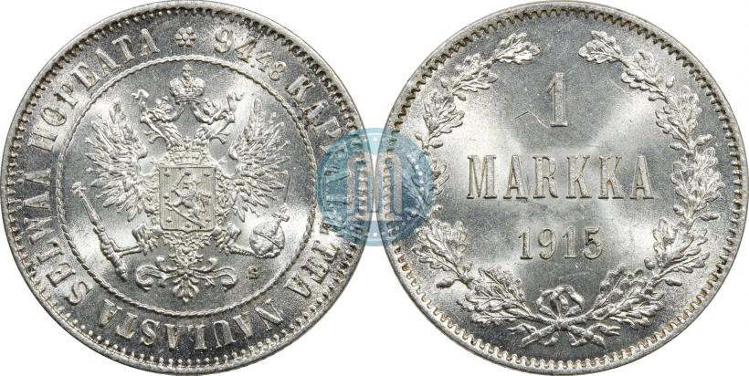 Picture 1 markka 1915 year S 