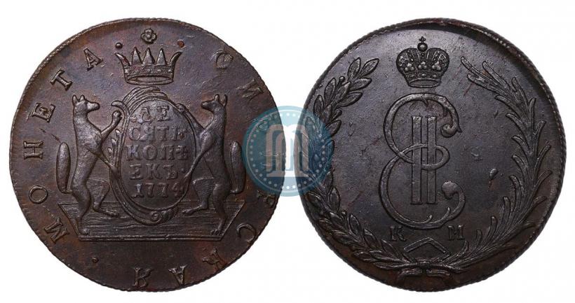 Picture 10 kopecks 1774 year КМ 