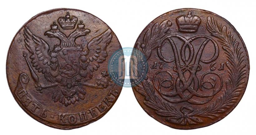 Picture 5 kopecks 1761 year  