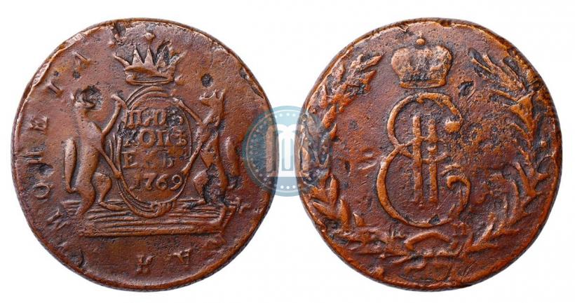 Picture 5 kopecks 1769 year КМ 