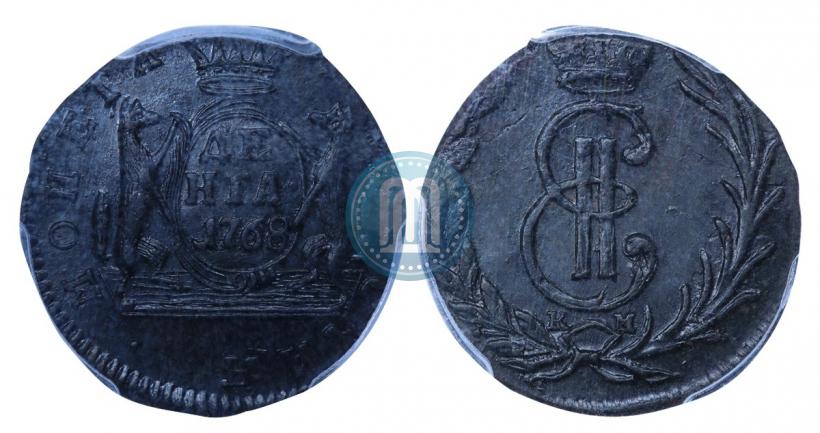 Фото Денга 1768 года КМ 