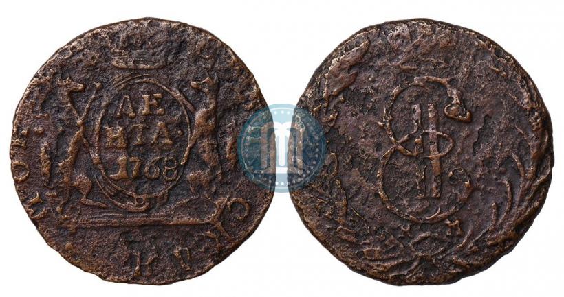 Фото Денга 1768 года КМ 