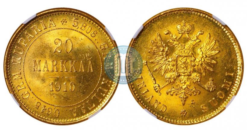 Picture 20 markkaa 1910 year L 