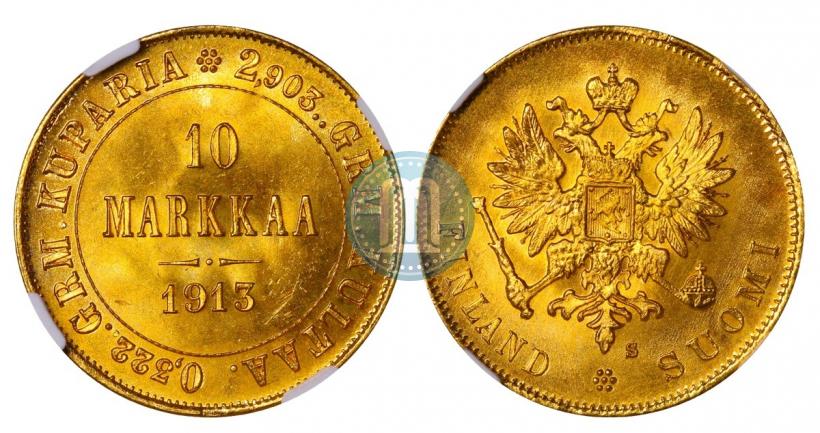 Фото 10 марок 1913 года S 