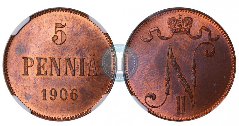 Фото 5 пенни 1917 года  