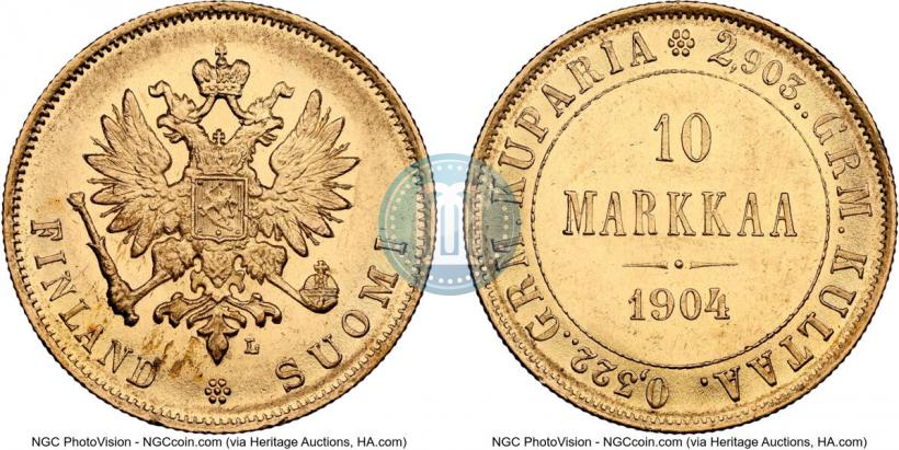 Picture 10 markkaa 1904 year L 