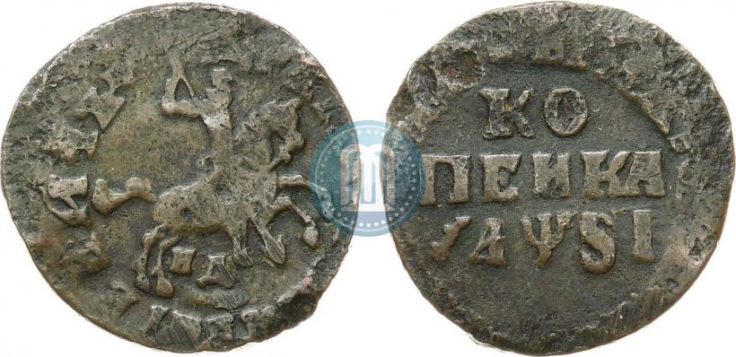 Фото 5 копеек 1725 года МД 