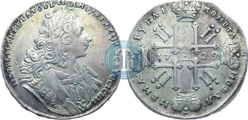 Фото 1 рубль 1729 года  "Тип 1729"