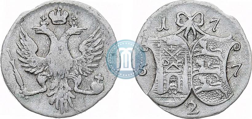Фото 2 копейки 1757 года  "Ливонез"