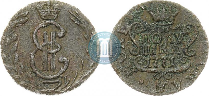 Фото Полушка 1771 года КМ 