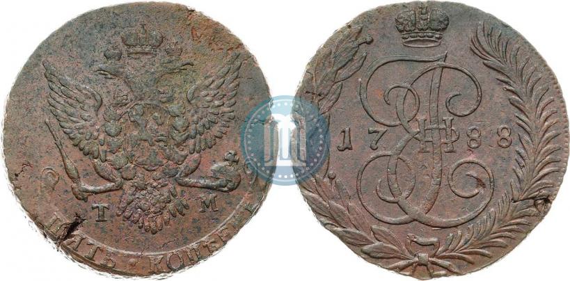 Фото 5 копеек 1788 года ТМ 