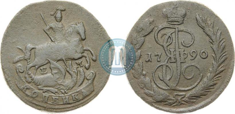 Фото 1 копейка 1790 года ЕМ 