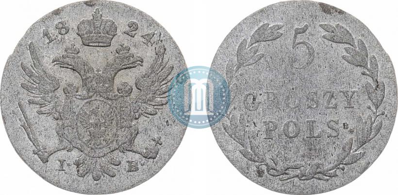 Picture 5 groszy 1824 year IB 