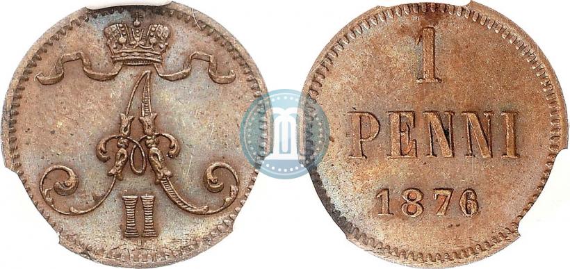 Picture 1 penni 1876 year  