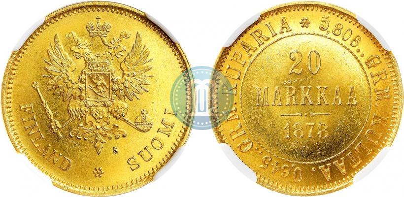 Picture 20 markkaa 1878 year S 