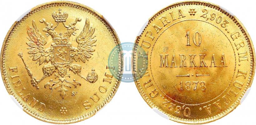 Picture 10 markkaa 1878 year S 