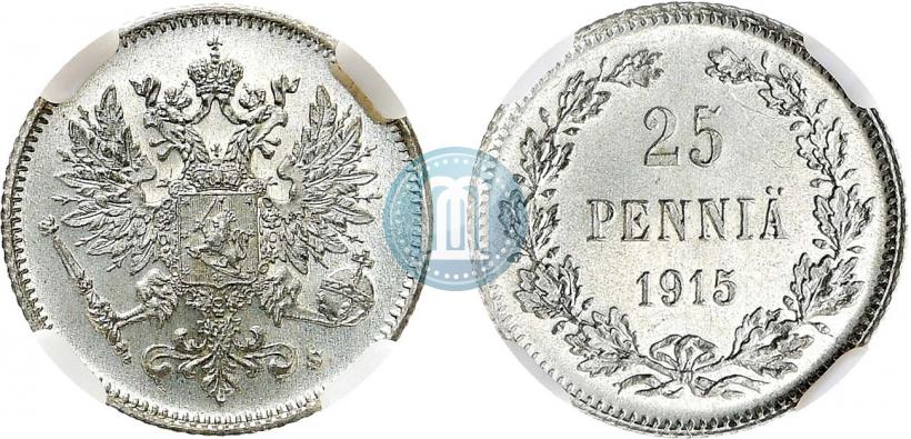 Picture 25 pennia 1915 year S 