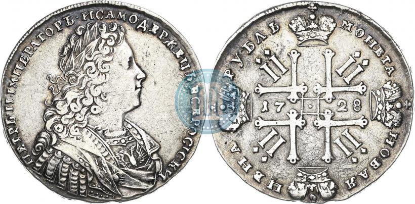 Фото 1 рубль 1728 года  "Тип 1728"