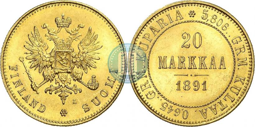 Фото 20 марок 1891 года L 