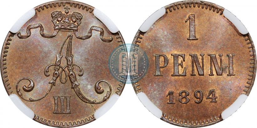 Фото 1 пенни 1894 года  