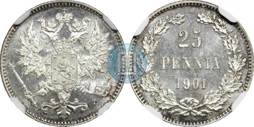 Picture 25 pennia 1901 year L 