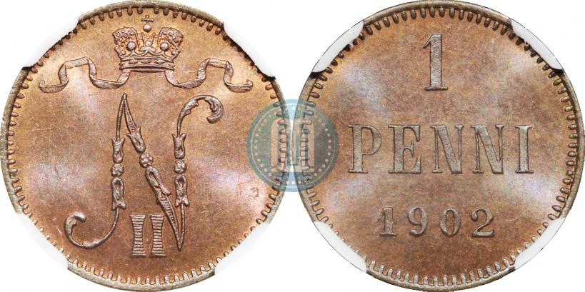 Фото 1 пенни 1902 года  