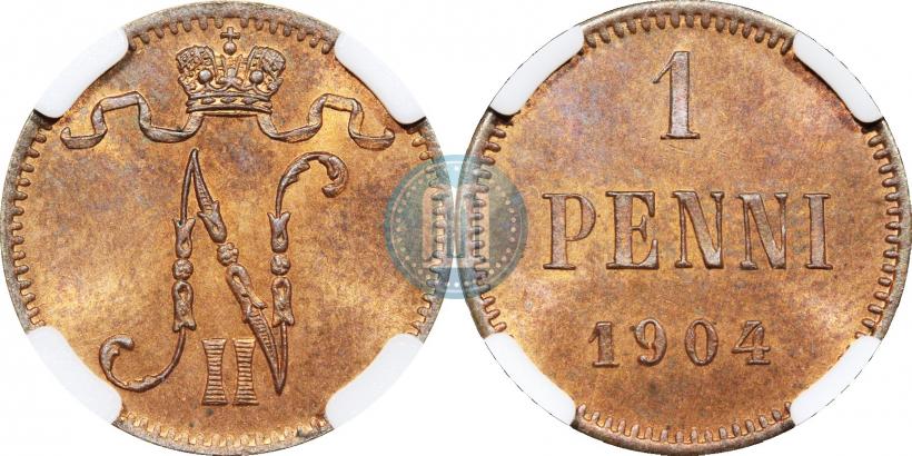 Picture 1 penni 1904 year  