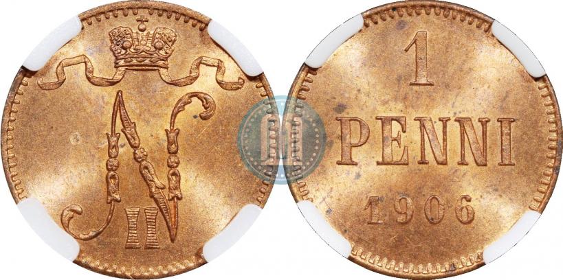 Picture 1 penni 1906 year  