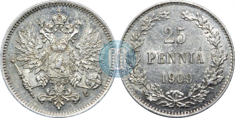 Фото 25 пенни 1909 года L 