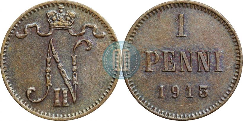 Picture 1 penni 1913 year  