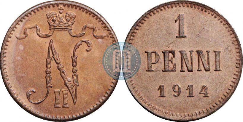 Фото 1 пенни 1914 года  