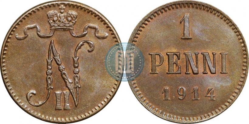 Фото 1 пенни 1914 года  