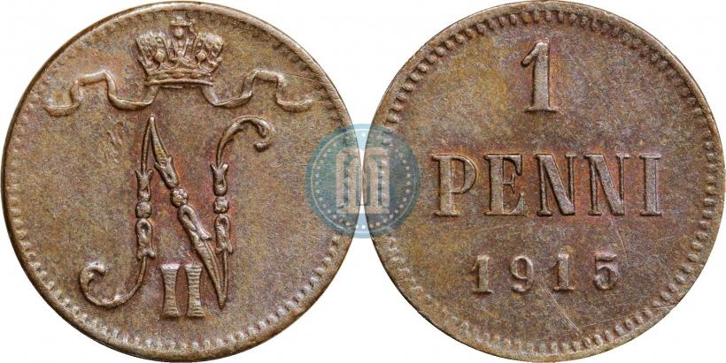 Фото 1 пенни 1915 года  