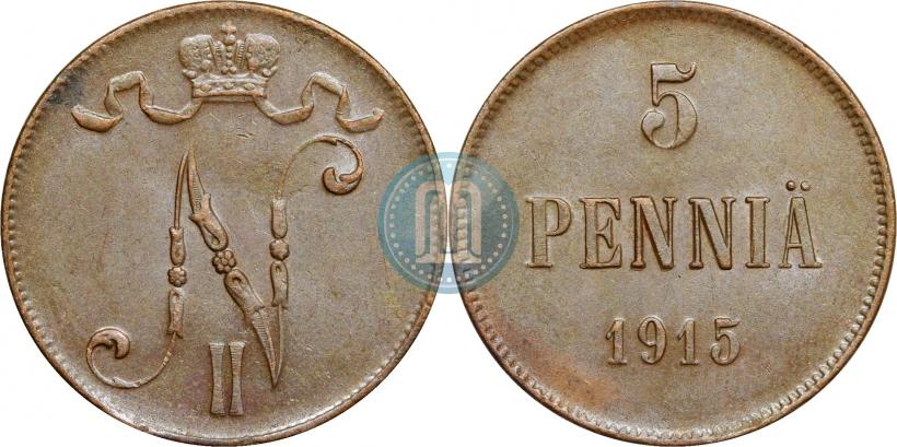 Фото 5 пенни 1915 года  
