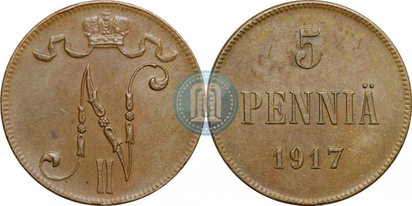 Фото 5 пенни 1917 года  