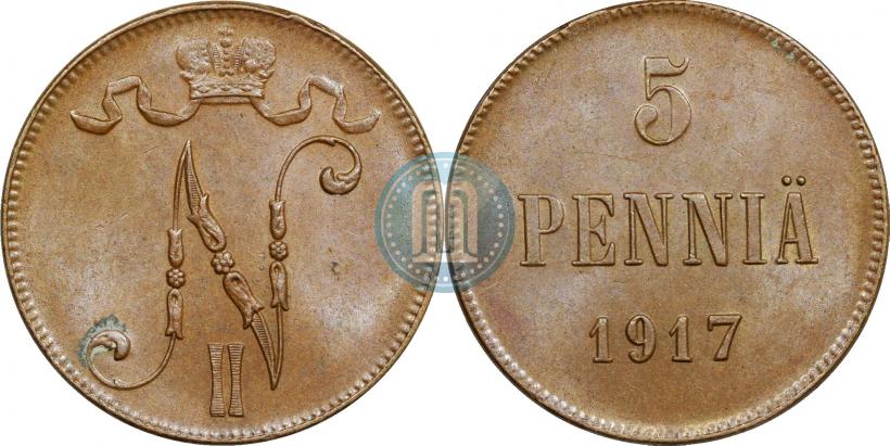 Фото 5 пенни 1917 года  