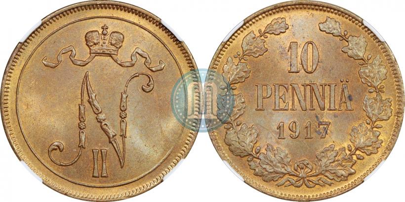 Picture 10 pennia 1917 year  