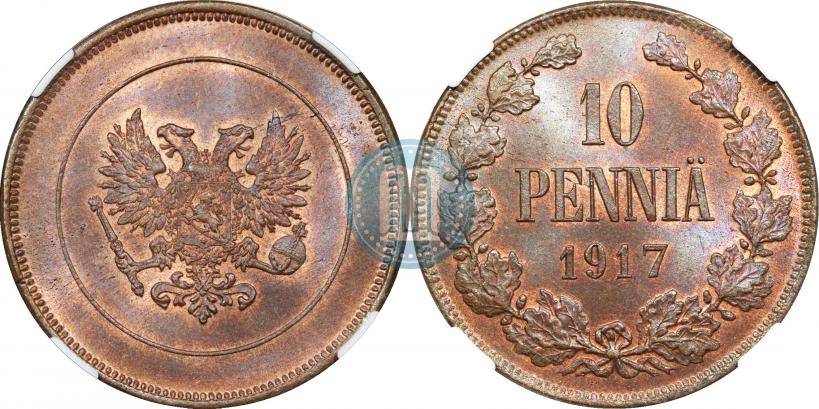 Picture 10 pennia 1917 year  