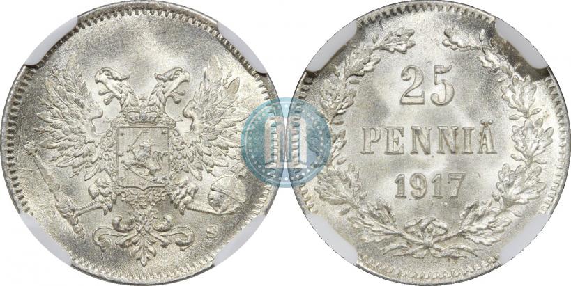 Фото 25 пенни 1917 года S 