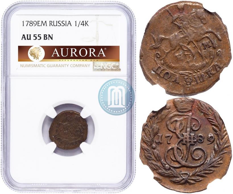 Фото Полушка 1789 года ЕМ 