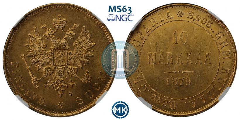 Picture 10 markkaa 1879 year S 