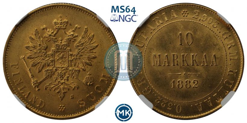 Picture 10 markkaa 1882 year S 